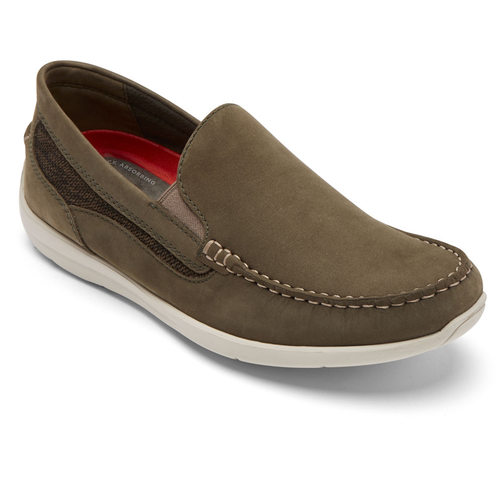 Sapato Vela Rockport Homem Verde Escuro Oliva - Cullen Venetian - 92678YIJN